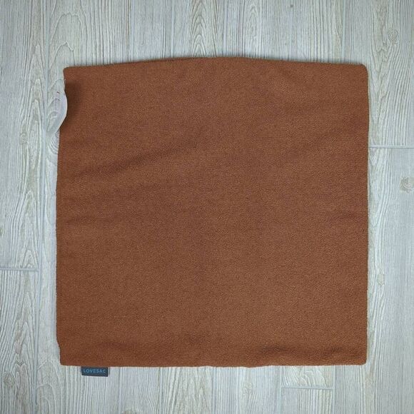 Brand New Lovesac Pillow Cover Sham With Buttons Brown Espresso - Picture 3 of 5